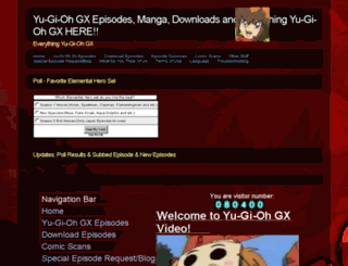 yugiohgxvideo.webs.com screenshot