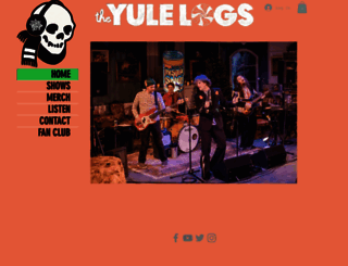 yulelogsmusic.com screenshot