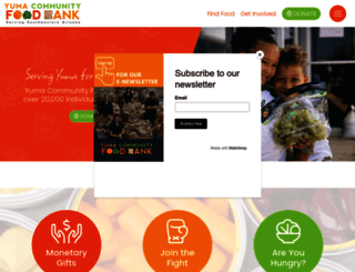 yumafoodbank.org screenshot