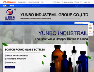 yunboglass.en.alibaba.com screenshot