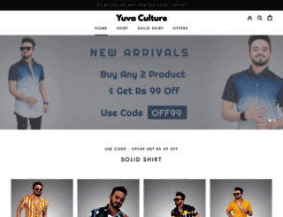 yuva-culture.myshopify.com screenshot