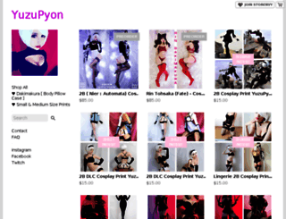 yuzupyon.storenvy.com screenshot