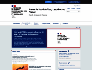 za.ambafrance.org screenshot