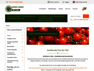 zaadhandelvanderwal.nl screenshot