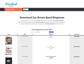zacbrownband.download-ringtone.com screenshot