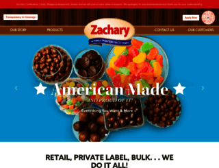 zacharyconfections.com screenshot