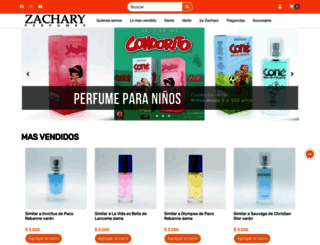zacharyperfumes.cl screenshot