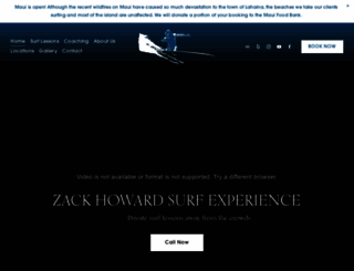 zackhowardsurf.com screenshot