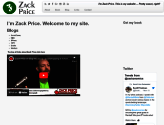 zackprice.com screenshot