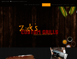 zackscustomgrills.com screenshot