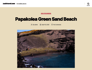 zacktravel.com screenshot