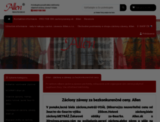 zaclonyzavesy.sk screenshot