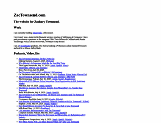 zactownsend.com screenshot
