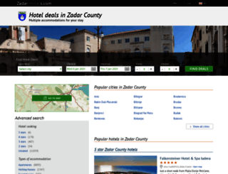 zadar-hotels.com screenshot