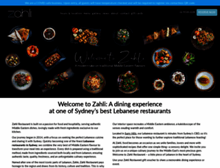 zahlirestaurant.com screenshot