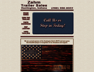 zahmtrailersales.com screenshot