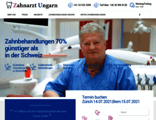 zahn-arzt-ungarn.ch screenshot