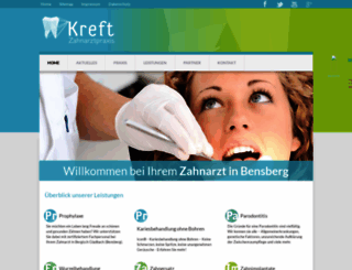 zahnarzt-kreft.de screenshot