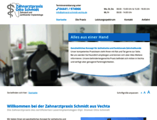 zahnarzt-schmidt-vechta.de screenshot