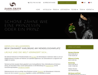 zahnarzt-werner-ka.de screenshot