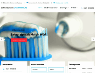 zahnarzt-wuerl.de screenshot