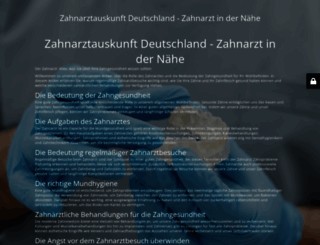 zahnarztauskunft-deutschland.de screenshot