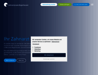 zahnarztpraxis-bogenhausen.de screenshot