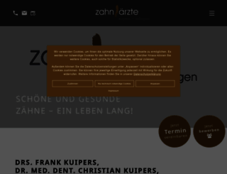 zahnarztpraxis-kuipers.de screenshot