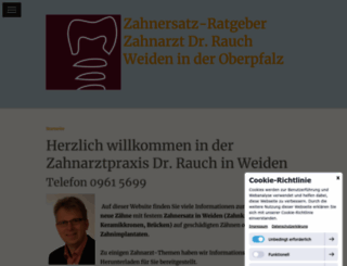 zahnersatz-weiden.de screenshot