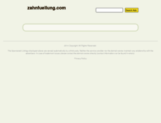 zahnfuellung.com screenshot