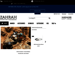 zahrah-boutique.de screenshot
