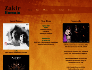 zakirhussain.com screenshot
