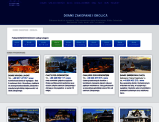 zakopanedomki.com screenshot