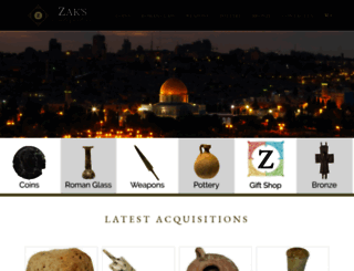 zaksantiquities.com screenshot