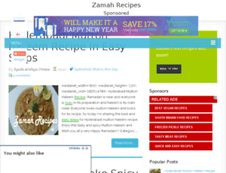 zamahrecipes.com screenshot