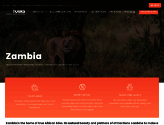 zambia-tours.com screenshot