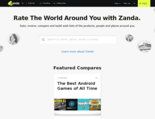 zanda.com screenshot