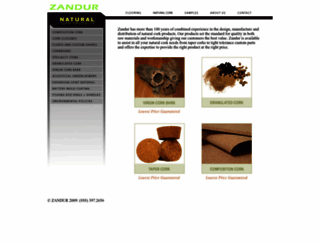 zandurcork.com screenshot