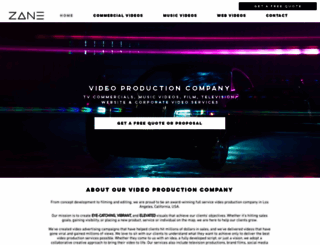 zane-productions.com screenshot