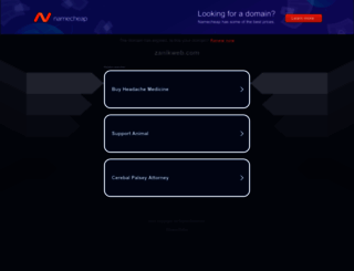 zanikweb.com screenshot