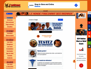 zanimaux.com screenshot