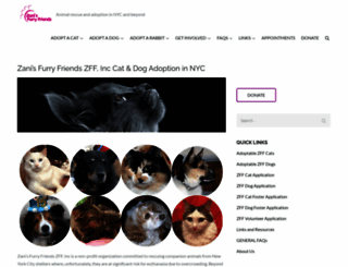 zanisfurryfriends.org screenshot