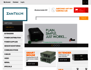 zantech.com.au screenshot