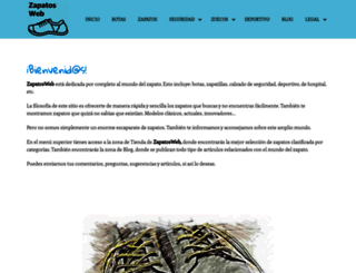 zapatosweb.com screenshot