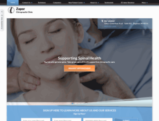 zaporchiropractic.com screenshot