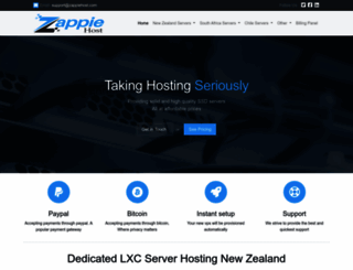 zappiehost.com screenshot