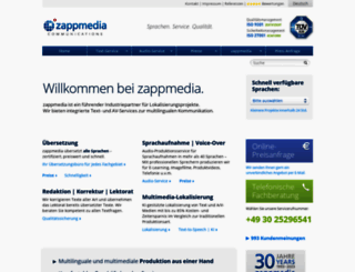 zappmedia.de screenshot