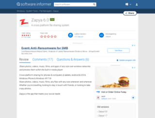 zapya.software.informer.com screenshot