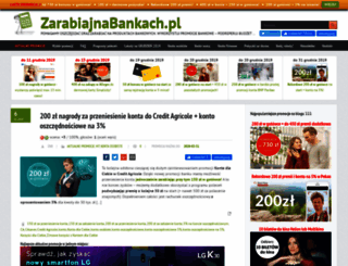 zarabiajnabankach.pl screenshot