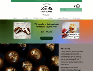zaraschocolates.com screenshot